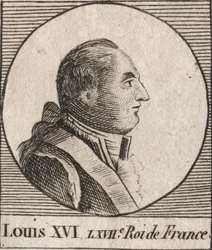 Porträt von Ludwig XVI. (1754-1793), König von Frankreich von 1774 bis 1791, dann König der Franzosen von 1791 bis 1792 - Ludwig XVI. König von Frankreich und Navarra von 1774 bis 1791, dann König der Franzosen von 1791 bis 1792 - Gravur aus „Instruction s