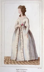 Porträt von Marie Antoinette (1755-1793) Gravur 1830