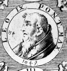 Porträt von Papst Leo IX. (1002-1054).