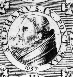 Porträt von Papst Stephan IX. (Stephan 9)