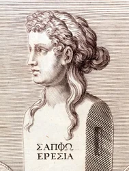 Porträt von Sappho