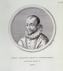 Porträt von Scipione Cerreto (Kupferstich)