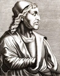 Porträt von Simone Martini (1283 - 1344).