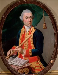 Porträt eines Flötenspielers