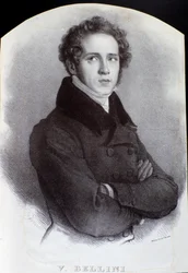 Porträt des italienischen Komponisten Vincenzo Bellini
