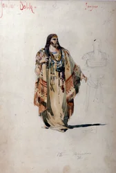 Samson-Kostüm für die Oper „Samson und Dalila“ von Camille Saint-Saëns. 1877