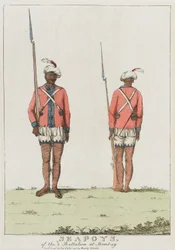 Sepoys des 3. Bataillons in Bombay