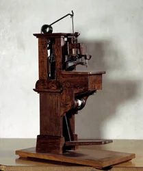 Nähmaschine von Barthélemy Thimonnier (1793-1857). 19. Jahrhundert