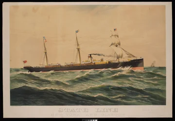 State Line New York und Glasgow, Austin Baldwin & Co General Agents New York