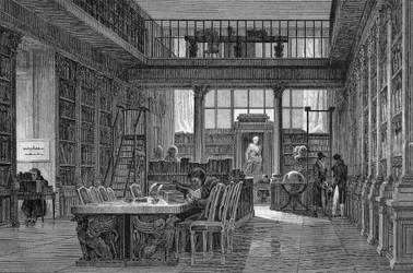 Das Institut de France in Paris - Lesesaal des INSTITUT DE FRANCE