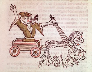 Das Sternbild der Zecke (Detail) aus „Poeticon astronomicon“ zugeschrieben dem römischen Historiker Hygin