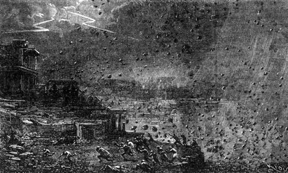 Die Zerstörung von Pompeji im Jahr 79