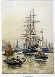 Der Hafen von Hamburg im 19. Jahrhundert
