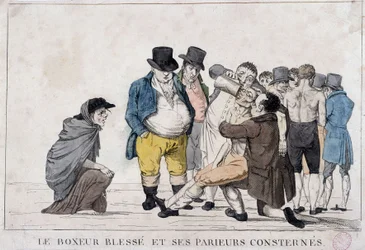 Der verwundete Boxer und seine besiegten Gegner - 19. Jahrhundert, Carnavalet