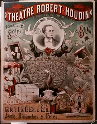 Theater Robert Houdin Plakat, ca. 1860-75