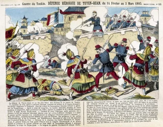 Tonkin-Krieg: die Verteidigung von Tuyen Quan (Tuyen-Quan), Vietnam vom 14. Februar bis 3. März