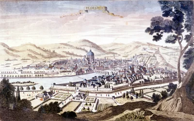 Ansicht von Florenz im 18. Jahrhundert