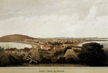 Blick auf die Stadt Mazatlan an der Pazifikküste, Mexiko
