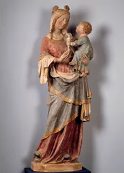 Jungfrau und Kind, das Kind hält die Taube