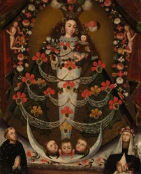 Jungfrau von Pomata mit St. Nikolaus Tolentino und St. Rosa von Lima