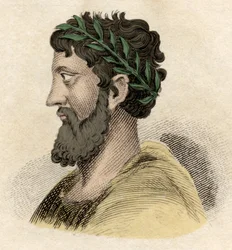 Zaleukos, griechischer Philosoph und Gesetzgeber der Lokrer (Volk Italiens), lebte im 7. Jahrhundert v. Chr.