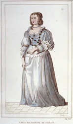Porträt von Henriette-Marie von Frankreich. Paris