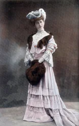 Französische Komödiantin Gabrielle Dorziat (1880-1979), Foto von Reutlinger aus der französischen Zeitung "Le Theatre", September 1905