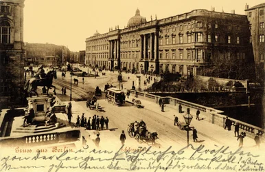 Deutschland, Berlin, Palast des Deutschen Kaisers, Postkarte um 1904
