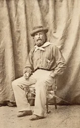 Giuseppe Garibaldi in Caserta im Jahr 1860