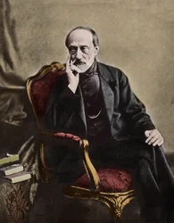Giuseppe Mazzini (1805-1872), italienischer Patriot und Politiker - 1864 - Porträt des italienischen republikanischen Politikers Giuseppe Mazzini (1805-1872)