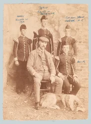 Gruppenporträt von William Carter mit seinen Söhnen