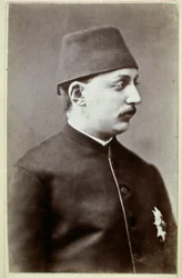 Osmanisches Reich: Porträt von Sultan Murad V. (1840-1904) Fotografie. 1876 Ankara, Türkische Historische Gesellschaft Türkei