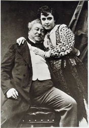Porträt von Alexandre Dumas Père (1802 - 1870) und seiner Geliebten