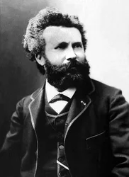 Porträt von Camille Flammarion (1842-1925), französischer Astronom und wissenschaftlicher Journalist.