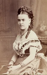 Porträt von Edith Wynne, ca. 1860er Jahre