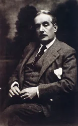 Porträt von Giacomo Puccini (s/w Foto)