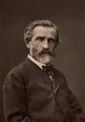 Porträt von Giuseppe Verdi, berühmter Komponist