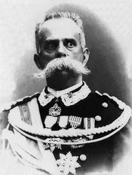 Porträt von Humbert I (1844-1900), König von Italien von 1878 bis 1900, ermordet von dem Anarchisten Bresci