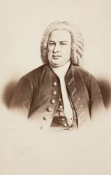 Porträt von Johann Sebastian Bach (nach einem früheren Bild)