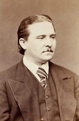 Porträt von Vernon Rigby, ca. 1860er (s/w Foto)