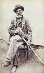 Porträt des italienischen Bergsteigers Jean-Antoine Carrel (Valtournenche)