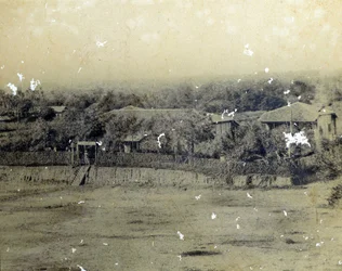 Saigon Postgebäude ca. 1863.