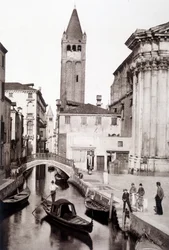 San Giovanni e Paolo Viertel in Venedig - Fotografie, Ende 19. Jahrhundert