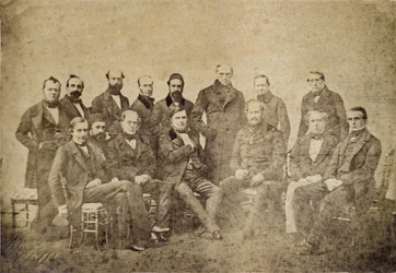 Der Pariser Kongress war eine 1856 in Paris, Frankreich, abgehaltene Friedenskonferenz zwischen Vertretern der europäischen Großmächte, um nach dem fast drei Jahre dauernden Krimkrieg Frieden zu schließen - Krimkrieg (1853-1856): Gesandte, die einzelne