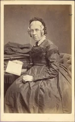 Frau mit einem Buch, ca. 1860