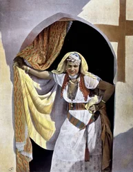 Junge tunesische Frau. Fotografie 1893