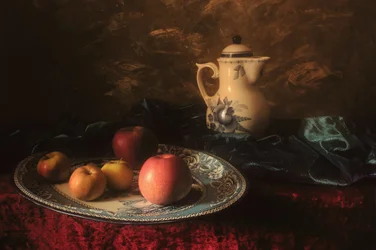 Klassisches Apfel-Stillleben