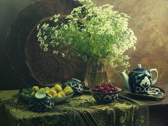 Sommer-Gänseblümchen Stillleben