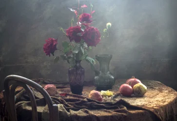 Vintage Rosen Stillleben