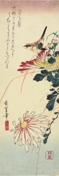 Chrysanthemen und ein Würger, 1830-1858